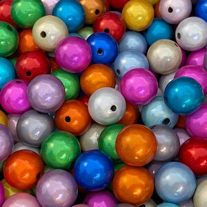 16mm 14St. Miracle Beads Magic Perlen Wunderperlen 3D Effekt Ilumination Fädelloch 2mm 7016 MIX