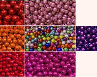 10mm 22St. Miracle Beads Magic Perlen Wunderperlen 3D Effekt Ilumination Fädelloch 2mm