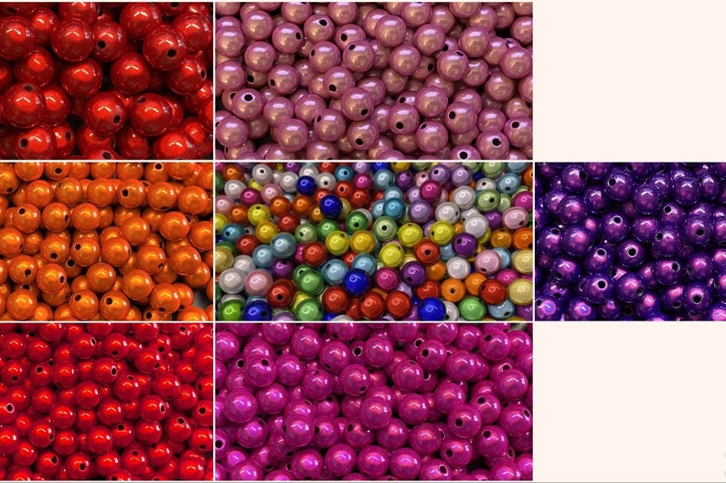 10mm 22St. Miracle Beads Magic Perlen Wunderperlen 3D Effekt Ilumination Fädelloch 2mm Bild 1