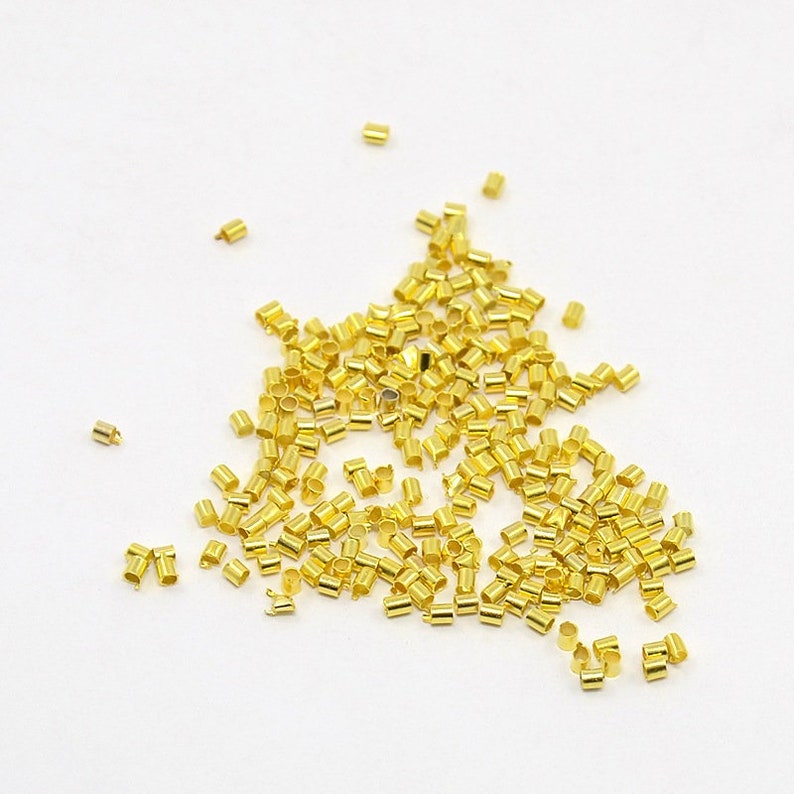 Quetschperlen Crimp Bass Crimps Beads 2mm 3mm Bild 8