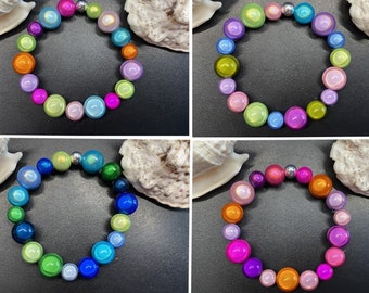 1St. Armband 10-14mm Miracle Beads Magic Perlen 3D Perlen Gr.S-L #448