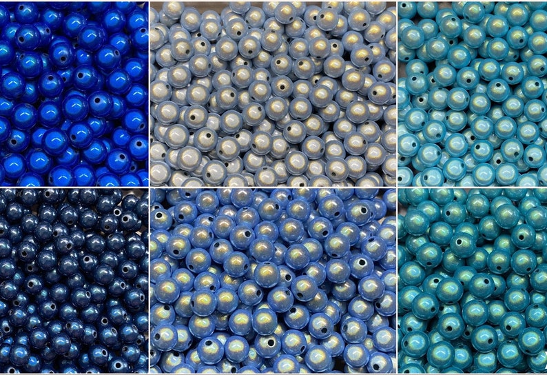 10mm 22St. Miracle Beads Magic Perlen Wunderperlen 3D Effekt Ilumination Fädelloch 2mm image 1