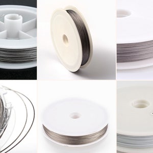 Edelstahl Draht Nylon beschichtet Tiger Tail Wire 0,3mm 0,38mm 0,45mm 0,6mm Bild 1