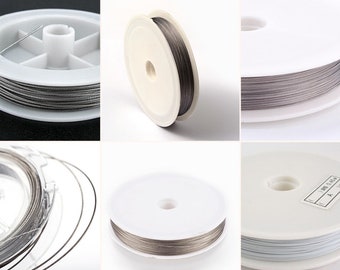 Edelstahl Draht  Nylon beschichtet Tiger Tail Wire 0,3mm 0,38mm 0,45mm 0,6mm