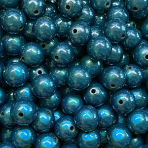 12mm 18St. Miracle Beads Magic Perlen Wunderperlen 3D Effekt Ilumination Fädelloch 2mm Bild 8