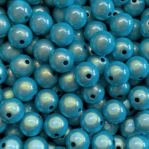 12mm 18St. Miracle Beads Magic Perlen Wunderperlen 3D Effekt Ilumination Fädelloch 2mm Bild 5