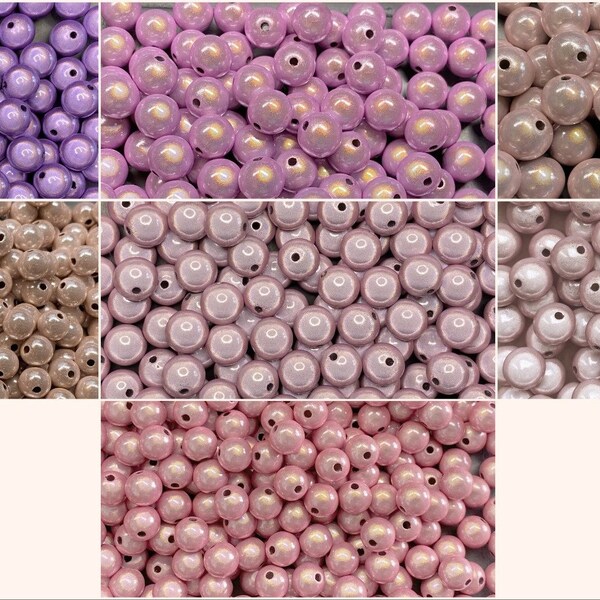 10mm 22St. Miracle Beads Magic Perlen Wunderperlen 3D Effekt Ilumination Fädelloch 2mm