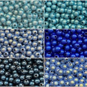 6mm 40St. Miracle Beads Magic Beads Wunderperlen 3D Effekt Ilumination Fädell.1mm Bild 1