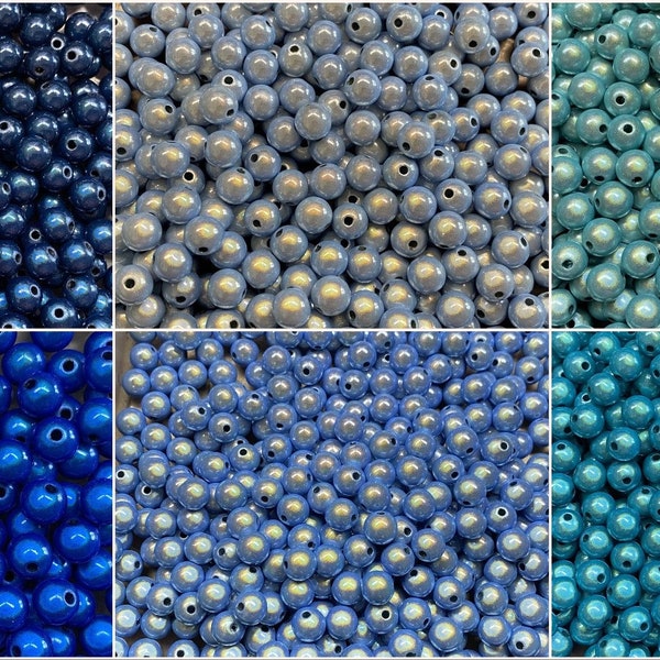 8mm 30St. Miracle Beads Magic Beads Wunderperlen 3D Effekt Ilumination Fädell.2