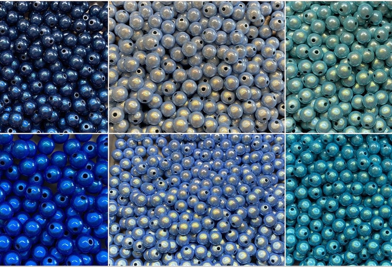 8mm 30St. Miracle Beads Magic Beads Wunderperlen 3D Effekt Ilumination Fädell.2 image 1