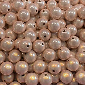 14mm 16St. Miracle Beads Magic Perlen Wunderperlen 3D Effekt Ilumination Fädelloch 2mm 5533 champagner