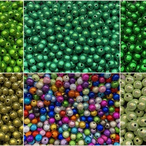 8mm 30St. Miracle Beads Magic Beads Wunderperlen 3D Effekt Ilumination Fädell.2 imagen 1