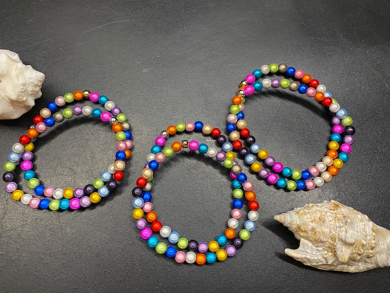 1St. Armband 6mm Miracle Beads Magic Perlen 3D Illumination Gr. S,M,L 489 image 1