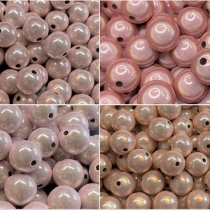 14mm 16St. Miracle Beads Magic Perlen Wunderperlen 3D Effekt Ilumination Fädelloch 2mm Bild 1