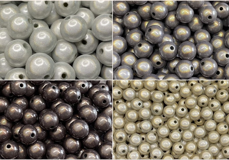 10mm 22St. Miracle Beads Magic Perlen Wunderperlen 3D Effekt Ilumination Fädelloch 2mm Bild 1