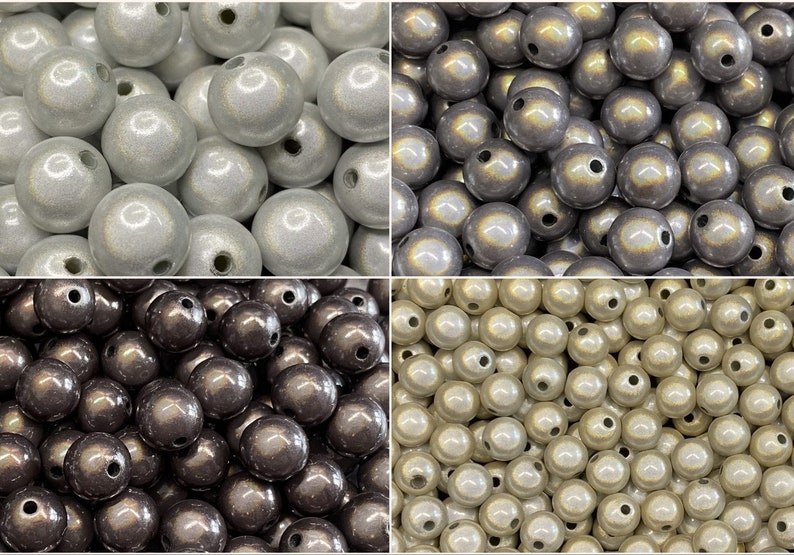 10mm 22St. Miracle Beads Magic Perlen Wunderperlen 3D Effekt Ilumination Fädelloch 2mm afbeelding 1