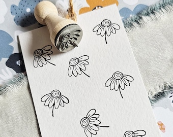 Ministempel - Blume - Frühling - Gänseblümchen -  1,5 cm Durchmesser - Motiv: 1180