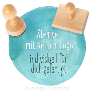 Logostempel - individuell für dich gefertigt - nach eigener Vorlage - eigenes Motiv - verschiedene Größen - Eigenes Design - Motiv: 384