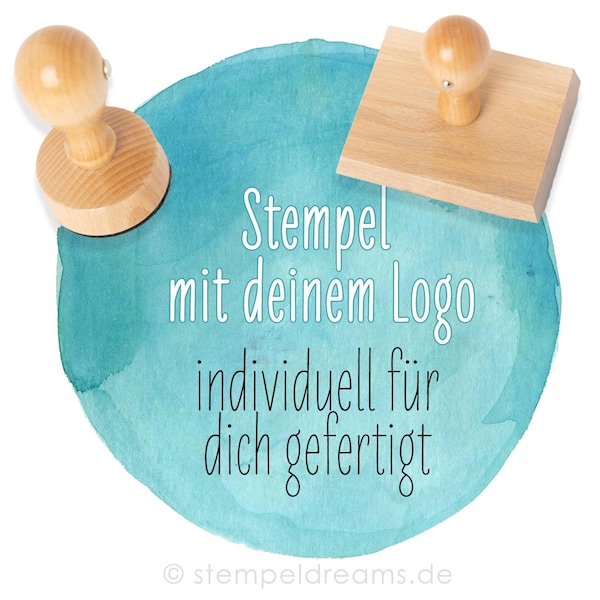 Logostempel - individuell für dich gefertigt - nach eigener Vorlage - eigenes Motiv - verschiedene Größen - Eigenes Design - Motiv: 384