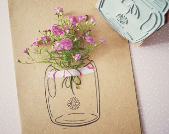Mason Jar - Stempel für Blumenstrauss - Motiv: 709
