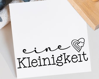 Eine Kleinigkeit | Holzstempel mit Herzregenbogen | verschiedene Größen | 1123