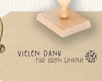 Vielen Dank für Ihren Einkauf - Holzstempel - Motiv: 425B