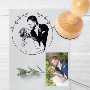Fotostempel  aus Holz mit Ihrem Foto - verschiedene Größen - 240