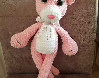 Pink red panther 38 cm tall soft and cuddly new