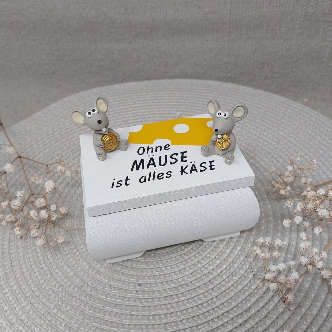 Geldgeschenkverpackung Mäuse, Geschenk zum Geburtstag, Geldgeschenk zur