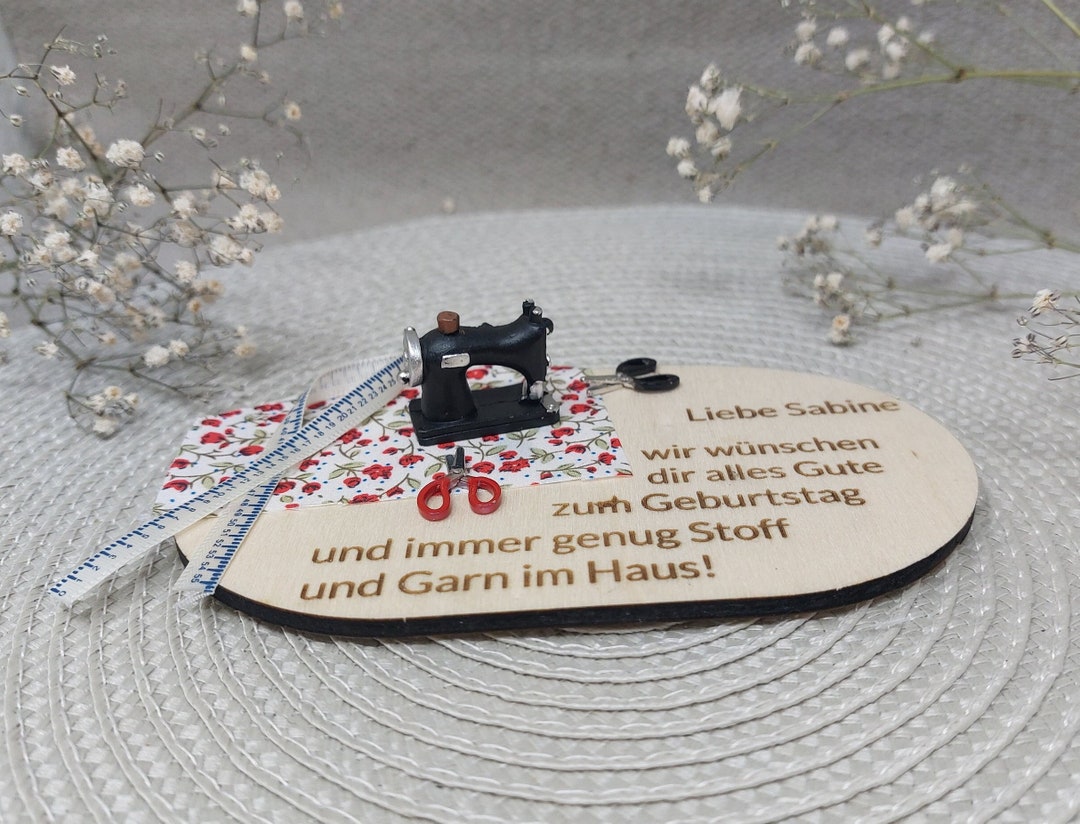 Geschenk Zum Runden Geburtstag Für Die Näherin Schneiderin Etsy