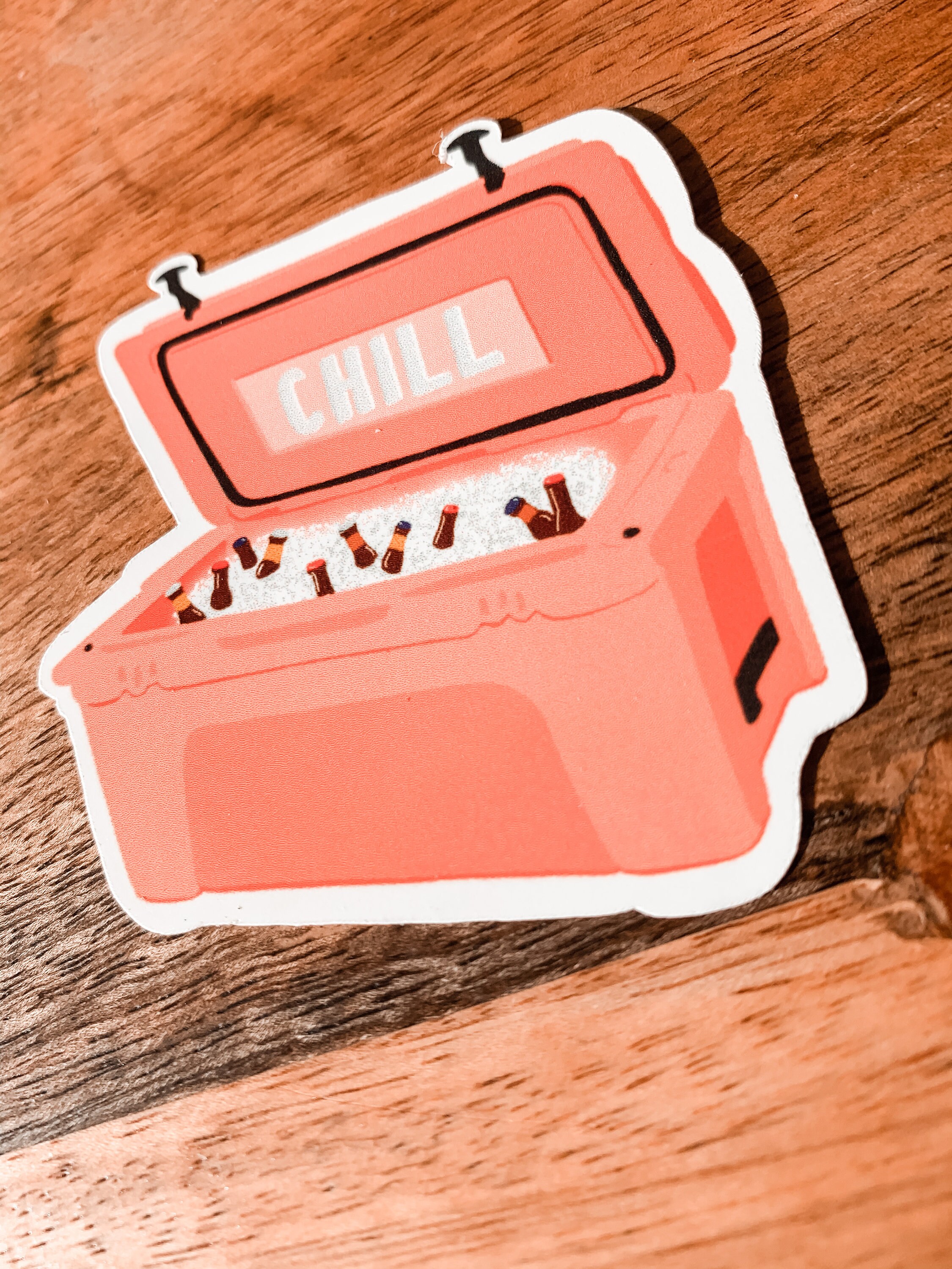 Chill Cooler Sticker 3 Die Cut Vinyl Sticker Water Etsy