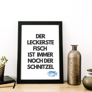 Poster-Typo Print Fisch Schnitzel Bild 1