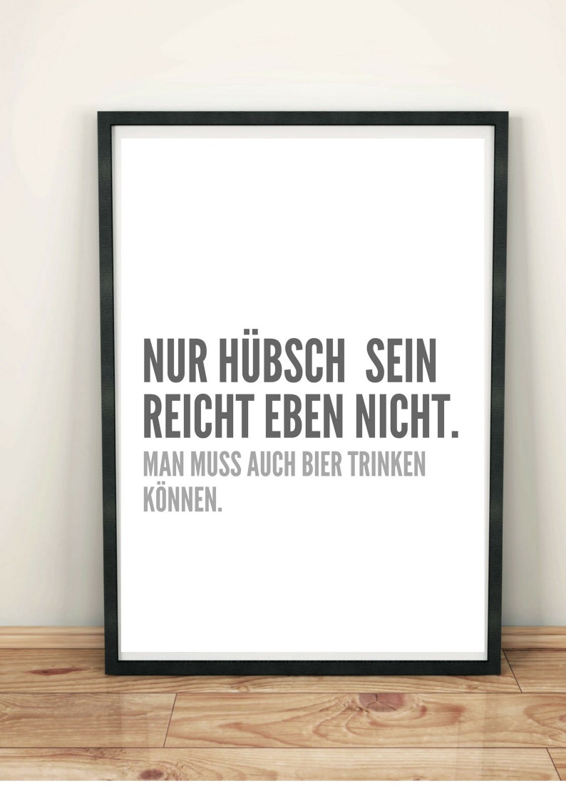 Druck Print Bier A4 Bild 1