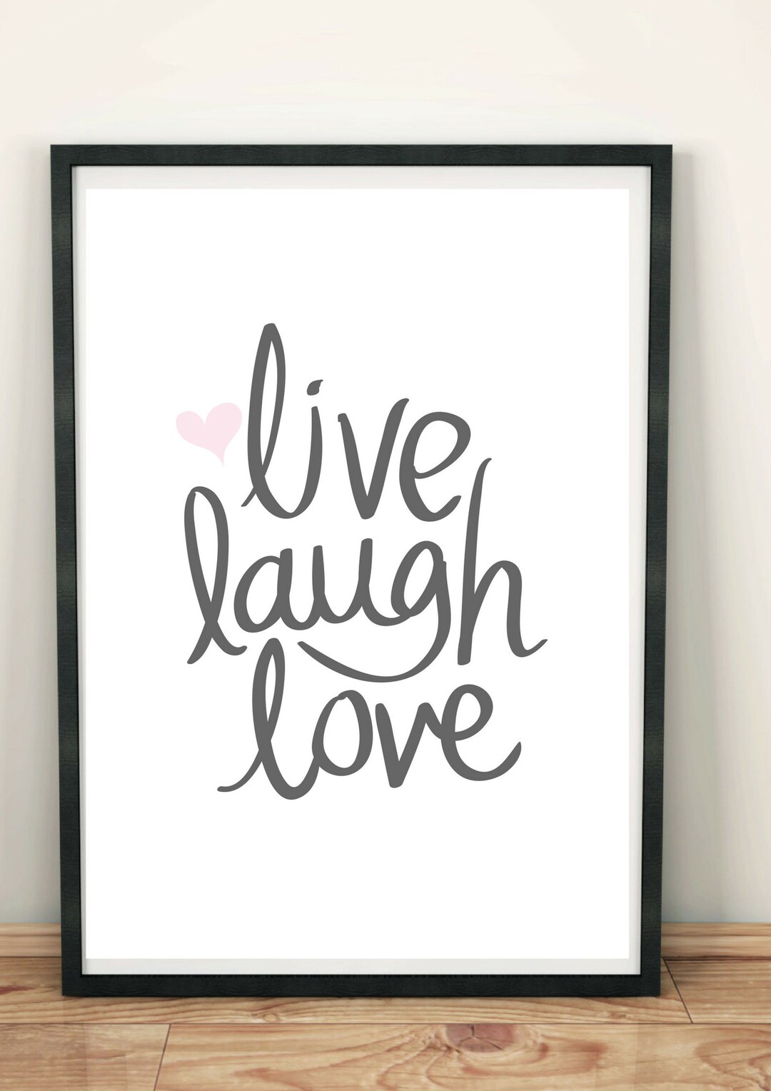 Poster, Kunstdruck, Zitat, Sprüche Poster live laugh love A4 Etsy.de