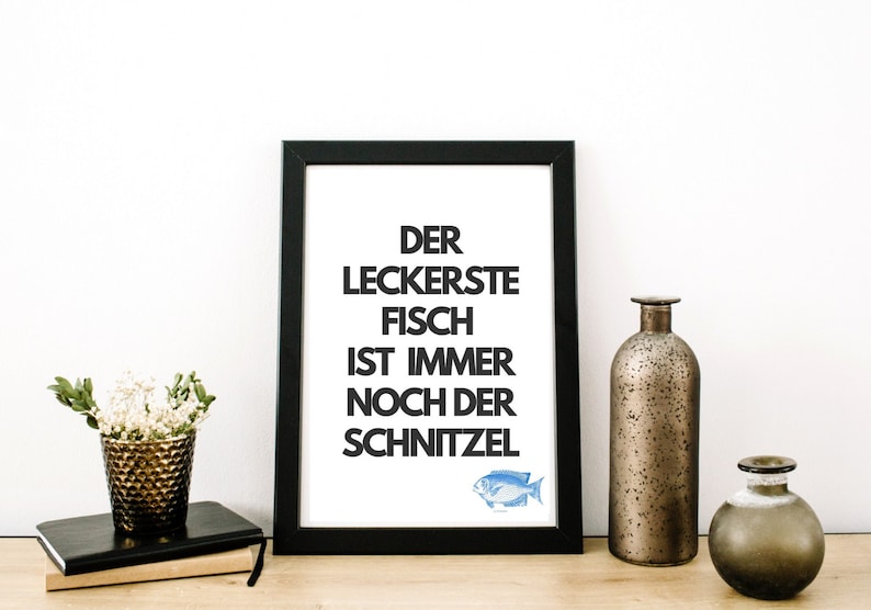 Poster-Typo Print Fisch Schnitzel Bild 1