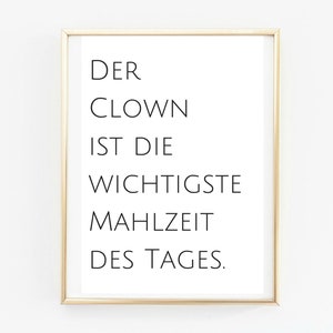 Poster A4 Clown. Kitchen posters