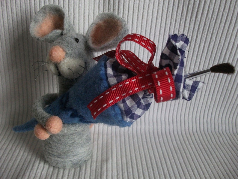 Little mouse comes to school Back to school Gift image 3