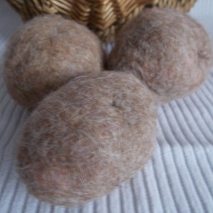 Filzgemüse für Kaufladen oder Kinderküche Karotte Pilz Radieschen Kartoffel Gurke Knoblauch aus Filz Bild 9