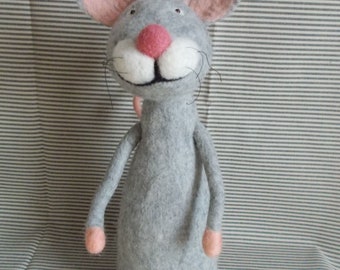 Doorstop mouse made of felt