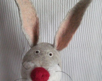 Door stop bunny felted Easter decoration