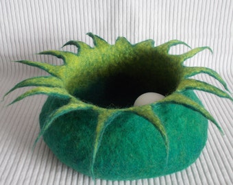 Felt basket Easter basket hand felted Easter