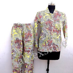 Pajama Set, Beautiful Cotton Pajama Set, Women Pajama Set, Night Suit, Indian Pajama Set, Pure Cotton Robe, Casual Wear, Gifts For Her
