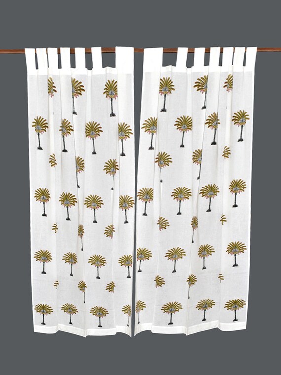 Indian Block Print Shower Curtain Hand Block Curtains Hand Etsy