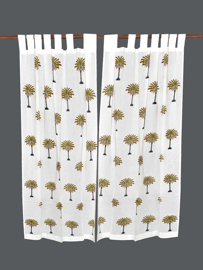 Indian Block Print Shower Curtain Hand Block Curtains Hand Etsy