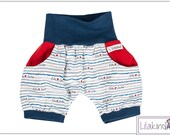 Lilakind Short Kids Pants Baby Shorts Jack Summer Pants Girls Boys Bags Red Blue 50-104 Made in Germany