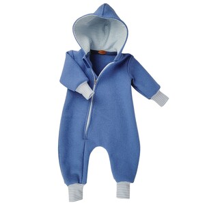 Walkloden Overall Senfgelb Füchse Blau Walkloden Overall Senfgelb Füchse Blau