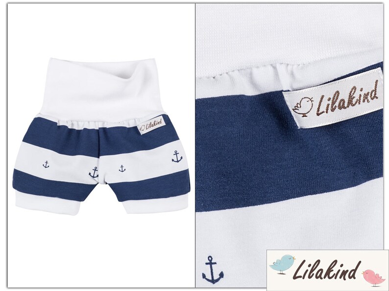 Lilakind Kurze Pumphose Shorts Buxe Sommerhose Punkte Hergestellt in Berlin
