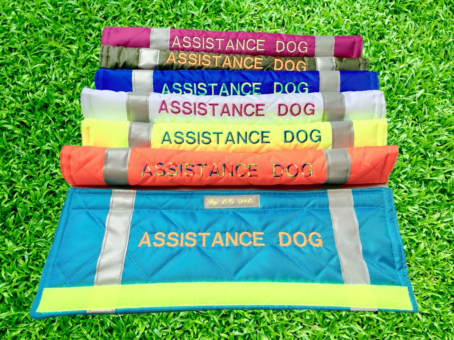 ASSISTANCE DOG Dog Lead Slip Cover / or Personalise Text / or Etsy