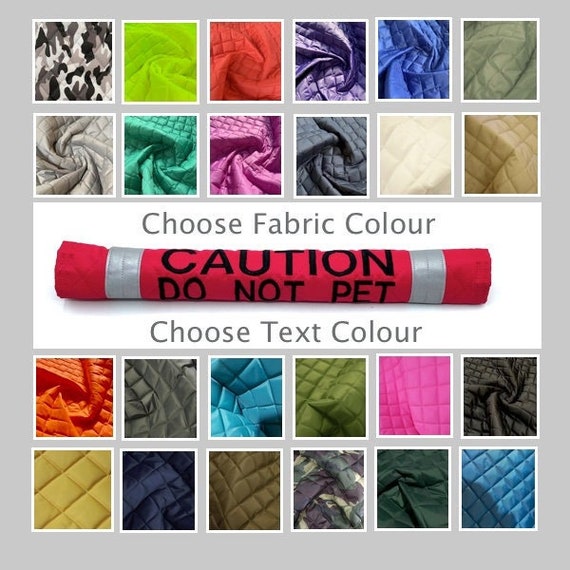 Caution Do Not Pet Dog Lead Slip Cover or Personalise Text all
