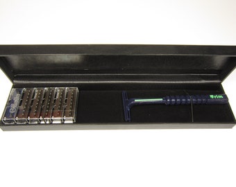 Rasierer System G2,GII,TracII,PII,Razor twin blades, in Luxusschatulle inklusive 5 Original Gillette G2 Klingen